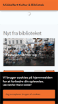 Mobile Screenshot of middelfartbibliotek.dk