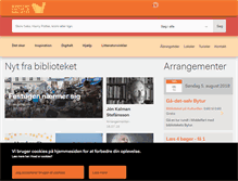 Tablet Screenshot of middelfartbibliotek.dk